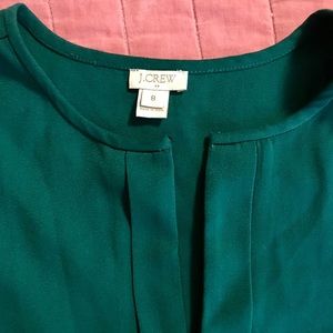 J crew green blouse